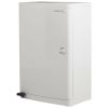 No Hands 18-Gallon Kitchen Trash Can in White with Foot Pedal Lid